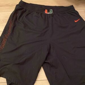 Mens university of miami adult XXL shorts